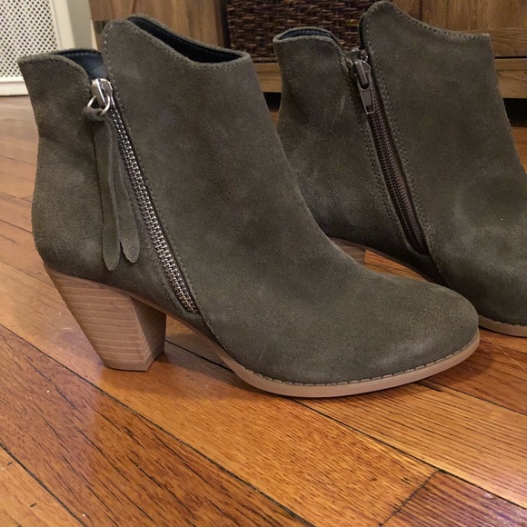 Sole Society Shoes - Sole Society Zip Heeled Bootie